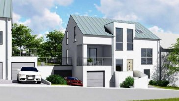 Situé à Berbourg, à l'est du Luxembourg une belle maison d'architecte en future construction, libre de 4 cotés   avec une surface habitable de 172m² sur un terrain de 3,84 ares. La maison se compose comme suit :

Rez-de-chaussée :
-Cuisine ouverte sur salle à manger/ séjour avec accès à une terrasse et au jardin (coté et arrière de la maison) et un balcon devant.
-1 Chambre avec dressing et salle de bains
-WC séparé

1er étage :
-Hall de nuit 
-3 chambres à coucher
-Salle de douche
-Bureau
 
Sous-sol : 
-Double garage 
-Cave
-Local technique 

Ce bien sera construit afin de répondre aux normes d'une maison (triple vitrage châssis en PVC, chauffage, VMC double flux etc....) et disposera de finitions soignées au choix du futur acquéreur.
Les prix s'entendent avec 3% de TVA incluse.
Classe énergétique A/B

Pour toute information supplémentaire veuillez nous contacter par mail à l‘adresse info@newhomeimmo.lu ou par téléphone au numéro 621500637.