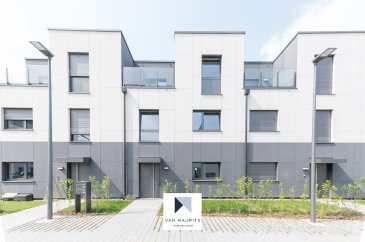 Situé dans un nouveau lotissement à Mertert, ce triplex moderne, livré en 2024
avec le passeport énergétique *A-A*, dispose de ± 172 m² habitables et de ± 221
m² au total. 

Il dispose d'un jardin privatif de ± 50 m² et bénéficie de la proximité
de toutes les commodités : écoles, crèches, commerces, accès autoroute,
transports en commun, qui sont accessibles à pied.

Il se compose comme suit :
Au rez-de-chaussée : une entrée de ± 6 m²; un espace ouvert salon/salle à
manger/cuisine de ± 46 m² qui s'ouvre sur un jardin de ± 50 m² avec une terrasse
de ± 16 m² orientée au sud/ouest avec; un wc séparé, une buanderie.

Au 1er étage : un palier qui dessert trois chambres deux de ± 12 et une 13 m²
(avec son dressing de ± 6 m² ) ; d'une salle de bain de ± 5 m² (baignoire, lavabo et
wc); une buanderie.

Au 2ème étage : espace ouvert de ± 30 m²; une salle de bain de ± 6 m² (lavabo,
douche italienne, wc); une buanderie et deux terrasses de ± 6 et 9 m².
Au sous-sol: se trouvent deux emplacements de parking de ± 15 m² et une cave
de ± 20 m².

Généralités :
- Idéalement placé au calme, à proximité des centres commerciaux, des écoles et
des crèches ;
- Vignes et rives de la Moselle à proximité directe ;
- Construction 2024, passeport énergétique *A-A* ;
- Orientation sud-ouest ;
- Triple vitrage, volets électriques ;
- Jardin privé ;
- Parquet dans les chambres et sur escaliers;
- 3 terrasses ;
- Hauteur sous plafond 2.6 m ;
- Ventilation VMC.

Contact:
Juha Ahonen
+352 661 249 476
juha@vanmaurits.lu


Located in a new housing estate in Mertert, this modern triplex, recently delivered
with *A-A* energy passport, built in 2024, has ± 172 m² of living space and ±
221 m² in total. 

It has a private garden of ± 50 m² and benefits from the proximity
of all amenities: schools, nurseries, shops, freeway access, public transport, all
within walking distance.

It comprises:
First floor: a 6 m² entrance hall; a 46 m² open-plan living/dining/kitchen area
opening onto a 50 m² garden with a 16 m² south/west-facing terrace; a separate
toilet; a laundry room.

1st floor: a landing leading to three bedrooms, two of 12 m² and one of 13 m²
(with a 6 m² dressing room); a 5 m² bathroom (bath, washbasin and toilet); a
laundry room.

2nd floor: 30 m² open-plan living space; 6 m² bathroom (washbasin, Italian
shower, wc); laundry room and two terraces of 6 and 9 m².
In the basement: there are two parking spaces of ± 15 m² and a cellar of ± 20 m².

General information :
- Ideally located in a quiet area, close to shopping centers, schools and nurseries;
- Vineyards and the banks of the Moselle in the immediate vicinity;
- Built in 2024, energy passport *A-A* ;
- South-west facing;
- Triple glazing, electric shutters;
- Private garden;
- Parquet flooring in bedrooms and on stairs;
- 3 terraces;
- VMC ventilation.

Contact:
Juha Ahonen
+352 661 249 476
juha@vanmaurits.lu
