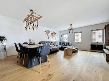 L'agence immobilière Immo-Contact vous propose ce magnifique appartement entièrement rénové en 2021 de +/− 90m² de surface totale situé à Mondercange.

Idéalement situé, la ville propose une gamme variée de commodités à proximité immédiate de l'appartement. Des commerces, des écoles, des restaurants et des espaces de loisirs se trouvent à quelques pas, facilitant ainsi le quotidien de ses habitants.

Les liaisons de transport bien développées permettent un accès facile et rapide aux différents centres d'activités de la région.

Les résidents peuvent également profiter d'agréables balades dans les parcs environnants ou le long des chemins.

L'appartement, au 1er étage se compose comme suit :

- Hall d'entrée avec espace de rangement
- Salon avec espace salle à manger 
- Cuisine équipée semi ouverte
- 2 chambres à coucher 
- Salle de bain avec douche, vasque et WC
- Buanderie privative avec emplacement machine à laver et sèche linge  

Un grenier privatif aménagé et un emplacement intérieur viennent compléter ce bien.

À savoir :
- Aucuns travaux à prévoir
- Fibre optique installée
- Disponibilité immédiate

Visites possibles en semaine et le samedi.

Pour toutes informations contactez-moi au +352 621 391 355.

Estimation de votre bien (sous 48h), contactez nous +352 26 311 992 ou sur info@immocontact.lu.

 ---------- 
Immo-Contact real estate agency offers you this magnificent apartment, completely renovated in 2021, with a total surface area of +/− 90m², located in Mondercange.

Ideally located, the town offers a wide range of amenities in the immediate vicinity of the apartment. Shops, schools, restaurants and leisure facilities are just a few steps away, making daily life easier for residents.

Well-developed transport links provide quick and easy access to the region's various activity centers.

Residents can also enjoy pleasant strolls in the surrounding parks or along footpaths.

The apartment, on the 1st floor, is composed as follows:

- Entrance hall with storage space
- Living room with dining area 
- Semi-open fitted kitchen
- 2 bedrooms 
- Bathroom with shower, washbasin and WC
- Private laundry room with space for washing machine and tumble dryer  

A private converted attic and indoor parking space complete this property.

Good to know:
- No work required
- Fiber optics installed
- Immediate availability

Visits possible on weekdays and Saturdays.

For further information, please contact me on +352 621 391 355.

For an estimate of your property (within 48 hours), please contact us on +352 26 311 992 or info@immocontact.lu.