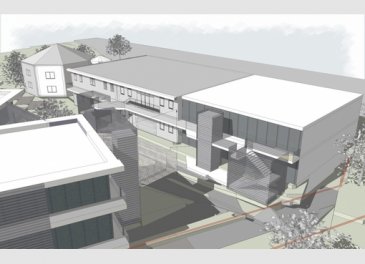 SURFACES DE BUREAUX et D’ENTREPÔTS de 740m2 divisibles.
 Les surfaces sont réparties sur 2 niveaux, en FUTURE CONSTRUCTION d'un IMMEUBLE COMMERCIAL ET ADMINISTRATIF à Ehlange/Mess.

 Le nouveau bâtiment sera également pourvu de 2 sous-sol avec plusieurs emplacements de parking et caves. 

 Possibilité de location pour artisans, commerces, showrooms et bureaux.

 Documentation et Prix de location sur demande.