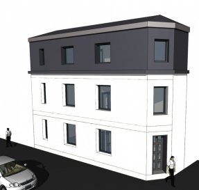 Nous avons le plaisir de vous proposer cette magnifique maison.au centre-ville de Rumelange, proche de toutes commodités, 

La maison se compose comme suit : 
Le rez-de-chaussée s'ouvre sur un hall d'entrée donnant accès à un salon/salle avec cuisine ouverte 
Au premier étage : une chambre à coucher avec salle de douche. 
Au deuxième étage une chambre avec salle de douche
Au sous-sol une grande cave avec buanderie, chaufferie et wc séparée de 31m2.

Le client a le choix de l'aménagement intérieur pour les revêtements de sol (carrelage, parquet, stratifié), les sanitaires (meubles de salle de bains, carrelage), ainsi que pour les portes intérieures - inclus dans le prix.

Les visites sont également possibles à court terme et peuvent être organisées par téléphone ou par e-mail.

Pour toute autre information ou plans, n’hésitez pas à nous contacter.
E-Mail : info@fn-promotion.lu
Tél.: +352 621 139 988


