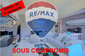 *** SOUS COMPROMIS ***

RE/MAX, spécialiste de l'immobilier à Luxembourg, vous propose à la vente à DUDELANGE un appartement de 1 chambres avec de beaux volumes !

Situé dans une rue très calme avec une vue dégage et magnifique, d'une superficie d'environ 64 m² habitables, au deuxième étage SANS ASCENSEUR d'une résidence en très bon état.

Il se compose de la manière suivante : Une entrée faisant découvrir à droite l'espace buanderie à gauche les caves et un escalier amenant au niveau de l'appartement, un hall d'entrée de 7 m², une pièce de vie séjour/salle à manger d'env. 30 m², une cuisine équipée d'env. 9 m², une chambre d'env. 13 m² qui donne à un beau balcon d'env. 6 m² avec une magnifique vue dégagée et une salle de douche d'env. 5 m².

Ce bel appartement est aussi complété par une cave privative de 6 m² et un garage privatif.

Caractéristiques supplémentaires :

-	Fenêtres double vitrage
-	Cuisine équipée
-	Salle de douche
-	Chauffage à Gaz
-	Charges mensuelles : 200 €/mois (Gaz, électricité commune, eau)
-	Passeport énergétique : F/G


Disponibilité dans un délai assez court.

La commission d'agence est incluse dans le prix de vente et supportée par le vendeur.

SIMOES Michael
+352 691 680 986
michael.simoes@remax.lu
Ref agence :5096338