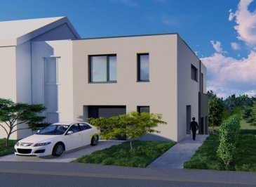 CITRA Immobilière a le plaisir de vous présenter ce nouveau projet d'une maison jumelée / libre de 3 côtés donnant sur un beau jardin partiellement en zone verte (accès arrière au jardin possible). Pas de voisin arrière ! 

Très grand et beau terrain de près de 45 m de profondeur.

Redange-sur-Attert, fort bien desservi par le réseau des autobus, et proche par la route des grandes villes du pays, offre un vaste panel de commerces, d'artisans, de professions libérales et de services. Dont un superbe centre aquatique avec piscines intérieure et extérieure. Le tout dans un environnement verdoyant.

La maison, libre de 3 côtés, à toiture plate, allie la pureté architecturale moderne à la fonctionnalité d'une maison agréable à vivre, claire et lumineuse, et présentant toutes les commodités actuelles. 

Chauffage par le sol alimenté par une pompe à chaleur, isolations thermique et phonique poussées, triple vitrage, le tout dans une construction traditionnelle.

Un garage et un emplacement permettent de garer les voitures et les autres moyens de déplacements de la famille.

Surface construite brute de 180 m² / utile de plus de 150 m².

Prix de vente : 759.000,- € (TVA à 3 %, sous réserve d'acceptation par l'Administration de l'Enregistrement).

Pour plus d'infos : Axel LEHSSINI, 691 231 299 ou info@citra.immo