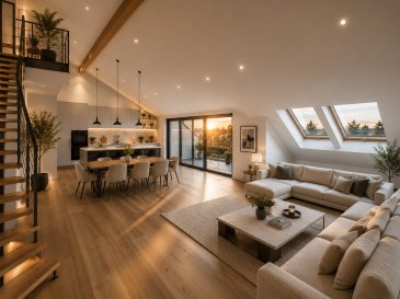 Penthouse personnalisable à Dudelange / Burange

Au cœur du quartier prisé de Burange à Dudelange, découvrez ce prestigieux appartement de 107 m² de surface habitable occupant l'intégralité du 2ème et dernier étage d'une résidence exclusive comprenant seulement 2 unités.

Directement accessible par ascenseur, cette propriété rare se distingue par ses volumes généreux, sa luminosité et son intimité.

La propriété comprend :

- 2 chambres
- 1 salle de bains et 1 toilette séparée
- Buanderie
- Rangement dans les combles
- Espace de vie ouvert et cuisine avec une hauteur sous plafond allant jusqu'à 4,50 m, 60m² de surface habitable
- Terrasse de 11 m² avec vue dégagée
- Garage privé de 22 m²
- 1 place de parking extérieure privée
- Cave privée
- Dernier étage entièrement privatif
- Accès direct par ascenseur

Livré en coque fermée, l'appartement offre la possibilité de concevoir un intérieur entièrement personnalisable grâce à un cahier des charges détaillé.

Atouts

- Résidence exclusive de seulement 2 unités
- Surface de vie de 60m² avec une hauteur sous plafond de 4,50 m
- Terrasse avec vue dégagée
- Dernier étage privatif
- Ascenseur avec accès direct
- Garage de 22 m² et parking extérieur privé
- Appartement entièrement personnalisable
