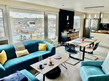 Immo-Contact vous propose ce superbe appartement traversant de +/− 75m², idéalement situé au 6áµ‰ étage d’une résidence parfaitement entretenue en plein centre d’Esch-sur-Alzette.

Baigné de lumière naturelle, ce bien offre un cadre de vie agréable et fonctionnel grâce à son agencement optimisé et à ses beaux volumes.

Il se compose comme suit :

– Hall d’entrée
– Spacieux séjour lumineux avec cuisine équipée ouverte et lot central, accès terrasse avec une vue imprenable sur la ville, orientée Sud-Ouest, idéal pour se détendre et profiter en famille
– 2 chambres à coucher, dont la chambre principale avec dressing encastré et accès terrasse
– Salle de bain moderne avec WC
– Une cave privative 

Ce bien se distingue par plusieurs atouts majeurs :

– Appartement rénové, ainsi que la façade de l’immeuble
– Situation stratégique en plein coeur de la ville, à proximité immédiate des transports, des commerces et à seulement 10 minutes de Belval et de l’Université, dans un secteur très recherché
- Être situé au 6áµ‰ étage offre une belle hauteur qui garantit une luminosité naturelle optimale tout au long de la journée, ainsi qu’une vue dégagée sans vis-à-vis direct.

Visites possibles en semaine et le samedi.

Pour toute information complémentaire ou pour organiser une visite, contactez Houda Rahal au +352 621 391 355.
Estimation gratuite de votre bien sous 48h : +352 26 311 992 ou info@immocontact.lu

 ---------- 
Immo-Contact is pleased to present this beautiful dual-aspect apartment of approximately 75 sqm, ideally located on the 6th floor of a perfectly maintained residence in the center of Esch-sur-Alzette.

Filled with natural light, this property offers a pleasant and functional living environment thanks to its optimized layout and generous volumes.

It is composed as follows:

– Entrance hall
– Spacious and bright living area with an open-plan American-style kitchen
– Two bedrooms, including a large master bedroom
– Modern bathroom
– Two terraces:
• One accessible from the living room, ideal for outdoor dining or relaxing
• One accessible from the master bedroom, offering more privacy
– A private cellar and a shared laundry room

This property stands out for several key features:

– Renovated apartment, as well as the building façade
– Strategic location close to public transport, shops, and only 10 minutes from Belval and the University, in a high-demand area

Viewings are available during the week and on Saturdays.

For further information or to arrange a viewing, please contact Houda Rahal at +352 621 391 355.
Free property valuation within 48 hours: +352 26 311 992 or info@immocontact.lu