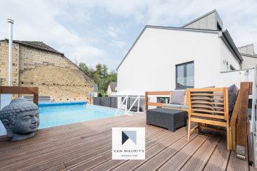 Contemporary Family Home with Garden and Pool - Canach (Commune of Lenningen)

Ideally located in the highly sought-after village of Canach, in the commune of Lenningen, this modern home offers a peaceful, family-friendly living environment just a short drive from Kirchberg and Luxembourg City.

Fully renovated in 2020 and maintained in excellent condition, the house sits on a beautiful private plot of approx. 1,920 m², gently sloped, fully fenced, and surrounded by mature greenery. 
A true haven for outdoor living.

With a net living surface of approx. 213 m² and a total built area of approx. 285 m², the property offers generous volumes across three levels:
Ground Floor
A welcoming entrance hall leads to a guest bedroom with en-suite shower room, a double garage, a fitness room, boiler room, laundry area, and cellar ? providing practical space and flexibility for modern family life.

First Floor
This level opens onto a bright living space with an electric fireplace and a fully equipped kitchen with granite worktops and quality appliances. The spacious dining area offers direct access to a 21 m² terrace overlooking the garden. A separate WC, home office, and TV room complete the layout.

Top Floor
The top floor features three bedrooms (approx. 15 m², 14 m², and 24 m²), a walk-in dressing room, two shower rooms, and a large bathroom with bathtub, shower, and WC.

Additional Features
-	Heated outdoor swimming pool with heat exchange pump
-	Parking for up to 6 vehicles (2 in garage, 4 outside)
-	Monthly charges approx. €450
-	Peaceful, residential setting surrounded by nature

Prime Location
Canach is a dynamic and in-demand village with excellent transport connections and infrastructure. The property is just a few minutes from motorway access and only 300m from the nearest bus stop, offering a smooth commute to the city.

A rare opportunity to acquire a spacious, move-in-ready home in one of Luxembourg's most desirable areas.

Contact:
Juha Ahonen
+352 661 249 476
juha@vanmaurits.lu

FRENCH
Maison familiale contemporaine avec jardin et piscine - Canach (Commune de Lenningen)

Idéalement située dans le village prisé de Canach, au sein de la commune de Lenningen, cette maison moderne offre un cadre de vie calme et familial, à seulement quelques minutes de Kirchberg et de Luxembourg-ville.
Entièrement rénovée en 2020 et parfaitement entretenue, la maison est implantée sur un magnifique terrain privé d'environ 1.920 m², en légère pente, entièrement clôturé et entouré de verdure mature.
Un véritable havre de paix pour profiter de la vie en plein air.

Avec une surface habitable nette d'environ 213 m² et une surface totale bâtie de ± 285 m², la maison propose des volumes généreux répartis sur trois niveaux :
Rez-de-chaussée
Un hall d'entrée accueillant mène à une chambre avec salle de douche privative, un garage pour deux voitures, une salle de sport, une chaufferie, une buanderie et une cave ? des espaces fonctionnels et bien pensés pour le quotidien.

Premier étage
L'étage principal s'ouvre sur un séjour lumineux avec cheminée électrique, ainsi qu'une cuisine entièrement équipée avec plan de travail en granit et électroménagers de qualité. 
L'espace repas donne accès à une terrasse de ± 21 m² surplombant le jardin. Un WC séparé, un bureau et une salle TV complètent cet étage.

Dernier étage
L'étage supérieur se compose de trois chambres (± 15 m², 14 m² et 24 m²), d'un dressing, de deux salles de douche, ainsi que d'une salle de bain avec baignoire, douche et WC.

Atouts complémentaires
-	Piscine extérieure chauffée avec pompe à échange thermique
-	Parking pour 6 voitures (2 en garage, 4 à l'extérieur)
-	Charges mensuelles : ± 450 €
-	Environnement résidentiel calme et verdoyant

Situation idéale
Canach est un village dynamique et très recherché, bénéficiant d'excellentes connexions routières et d'infrastructures de qualité. 
La maison se trouve à proximité immédiate des axes autoroutiers et à seulement 300 mètres de l'arrêt de bus le plus proche, garantissant un accès facile à la ville.

Une opportunité rare d'acquérir une maison spacieuse, en parfait état, dans l'une des régions les plus prisées du Luxembourg.

Contact:
Juha Ahonen
+352 661 249 476
juha@vanmaurits.lu


GERMAN
Modernes Einfamilienhaus mit Garten und Pool - Canach (Gemeinde Lenningen)

Dieses moderne Haus befindet sich in dem gefragten Ort Canach, in der Gemeinde Lenningen ? einer ruhigen und familienfreundlichen Wohnlage nur wenige Minuten von Kirchberg und Luxemburg-Stadt entfernt.
Die im Jahr 2020 vollständig renovierte und hervorragend gepflegte Immobilie befindet sich auf einem wunderschönen, privaten Grundstück von ca. 1.920 m² ? sanft abfallend, vollständig umzäunt und von gewachsenem Grün umgeben.
Ein echtes Paradies für das Leben im Freien.

Mit einer reinen Wohnfläche von ca. 213 m² und einer Gesamtfläche von ca. 285 m² bietet das Haus großzügige Räume, verteilt auf drei Etagen:
Erdgeschoss
Ein einladender Eingangsbereich führt zu einem Gästezimmer mit eigenem Duschbad, einem Doppelgarage, einem Fitnessraum, Technikraum, Waschraum und Keller ? funktionale Flächen für modernen Wohnkomfort.

Erstes Obergeschoss
Diese Etage verfügt über ein lichtdurchflutetes Wohnzimmer mit Elektrokamin sowie eine hochwertige, voll ausgestattete Küche mit Granitarbeitsplatte. Der großzügige Essbereich bietet Zugang zur ca. 21 m² großen Terrasse mit Blick in den Garten. Ein separates WC, ein Büro und ein Fernsehzimmer runden diese Etage ab.

Dachgeschoss
Im obersten Geschoss befinden sich drei Schlafzimmer (ca. 15 m², 14 m² und 24 m²), ein Ankleidezimmer, zwei Duschbäder sowie ein großes Badezimmer mit Badewanne, Dusche und WC.

Weitere Highlights
-	Beheizter Außenpool mit Wärmepumpe
-	Parkmöglichkeiten für bis zu 6 Fahrzeuge (2 in der Garage, 4 im Freien)
-	Monatliche Nebenkosten: ca. 450 €
-	Ruhige, naturnahe Wohnlage

Top-Lage in Canach
Canach ist ein lebendiger, gefragter Ort mit hervorragender Anbindung an das Verkehrsnetz und sehr guter Infrastruktur. 
Die nächste Bushaltestelle liegt nur 300 Meter entfernt, was den täglichen Weg in die Stadt besonders komfortabel macht.

Eine seltene Gelegenheit, ein bezugsfertiges, modernes Haus mit großzügigem Grundstück in einer der beliebtesten Wohngegenden Luxemburgs zu erwerben.

Kontakt:
Juha Ahonen
+352 661 249 476
juha@vanmaurits.lu