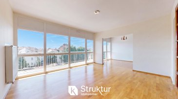 appartement 4 pièces.   
 Lumineux Appartement 4 pièces avec terrasse, cave et garage

 Situé au 3ème étage avec ascenseur d'un immeuble construit en 1973, cet appartement de 81 m2 se distingue par son salon séjour qui profite d'une belle luminosité grâce à ses larges baies vitrées, ainsi que sa terrasse de 13,45 m2 exposée sud, offrant une vue dégagée sur la ville. Le bien dispose également d'une cave et d'un garage privatif.

 L'appartement se situe dans un secteur résidentiel de Thionville, à proximité immédiate des commerces de proximité, pharmacies et services du quotidien. Le centre-ville, avec ses commerces, restaurants et marchés, est accessible rapidement. La gare SNCF de Thionville, desservie par les lignes vers Metz, Luxembourg-Ville et Nancy, se trouve à environ 12-15 minutes à pied, un atout pour les actifs travaillant au Luxembourg. Le secteur bénéficie également d'écoles, de crèches et d'axes routiers facilitant l'accès à l'A31, en direction de Metz comme du Luxembourg.

 Il se compose d'un hall d'entrée avec placard, d'une cuisine séparée, d'un salon séjour aux larges baies vitrées ouvrant sur la terrasse, d'une salle de bains, d'un wc indépendant, ainsi que de deux chambres spacieuses disposant chacune d'un placard.

 La cuisine et la salle d'eau sont à rénover selon les goûts de l'acquéreur. Le séjour bénéficie de volets roulants motorisés. Les fenêtres sont équipées d'un double vitrage PVC récent (2026) et la chaudière individuelle gaz, installée en 2019, assure un chauffage individuel. La résidence est bien entretenue.

 Prix : 219 000 EUR

 DPE : E/ E 
 Estimation des coûts annuels d'énergie du logement : entre 1 520 EUR et 2 090 EUR par an Prix moyens des énergies indexés au 1er janvier 2021 (abonnements compris)
 Quote-part charges annuelles : 2347 EUR
 Nombre de lots principaux : 55
 Pas de procédure en cours
 Honoraires charges vendeur