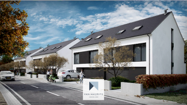 Located in Flaxweiler, this new semi-detached house under construction offers a total area of ± 241 m², of which ± 209 m² is living space on a plot of 3.52 ares, with a south-facing exposure and a pleasant unobstructed view of the garden and the surrounding nature.  
The house is as follows:  
 
On the ground floor, you will find an entrance hall with a wardrobe, totaling ± 7 m² leading to a living area of ± 44 m² including the living room and the open kitchen space (not provided), flooded with light and with direct access to a terrace of ± 27 m² and the garden. This level also includes a separate WC of ± 2 m², a storage room of ± 2 m², a laundry room of ± 3 m², as well as a garage of ± 29 m².  
 
Upstairs, the night hall of ± 12 m² leads to three bedrooms of ± 12, 16 and 16 m², each with its own shower room of ± 4, 4 and 8 m². The main bedroom of ± 12 m² also benefits from a dressing room of ± 8 m².  
 
The attic offers a large convertible space of ± 64 m², ideal for creating a playroom, an office, or additional bedrooms, complemented by a technical room of ± 9 m².  
 
Price: 1,400,000 € (VAT 17%) - 1,350,000 € (VAT 3%)  
 
This price includes the Luxembourg value-added tax at a rate of 17%. If applicable (acquisition for personal account), our services will submit requests on your behalf for the application of VAT at 3%.  
 
For all the portions not yet realized at the deed, billing can be made directly at 3% VAT. The maximum amount of VAT to be recovered is legally set at 50,000.-€ per dwelling.  
 
Additional details:  
- Floors: tiles of your choice, semi-massive parquet in the bedrooms, laminate in the attics  
- Construction: reinforced concrete slab, insulated facade  
- Windows: PVC frames, triple glazing, Velux, electric shutters  
- Heating: heat pump, underfloor heating, radiators in the attic  
- Equipment: double flow ventilation, individual thermostat, video intercom  
- Kitchen: not included (pre-installations planned)  
- Roof: slates  
 
Located in a quiet village environment, the house benefits from proximity to public transport, nurseries, forests, bike paths, and restaurants, offering a pleasant living environment between nature and accessibility.  
 
For more information, please contact Mr. Maurits van Rijckevorsel at +352 621 198 891 or maurits@vanmaurits.lu
