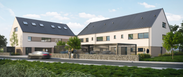 Lots 5-6

Sur un terrain de 324 m², la surface habitable de 227 m² est répartie, au rez-de- chaussée, un hall d'entrée avec vestiaire, un wc d'invités, un grand living avec cuisine et salle à manger de 48 m², donnant sur une belle terrasse de 24 m² et un magnifique jardin de 110 m².
Le 1er étage vous accueille avec un hall, trois chambres à coucher, deux de 18 m² et une de 11 m², une salle de bain de 12 m² et un wc séparé de 2 m².
Au deuxième étage vous trouvez un hall, une magnifique suite parentale de 24 m² avec une salle de douche de 10 m², un débarras de 16m² et un local technique de 21m².
Deux carports vis-à-vis de votre maison complètent l'offre.


