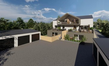 Appartement neuf à Théding. Idéalement situé au centre du village nous vous proposons un bel appartement en VEFA ( Vente en l\'Etat Futur d\'Achèvement), en rez-de-jardin d\'une résidence neuve à Théding.<br/><br/>Vous disposerez d\'une belle pièce de vie d\'environ 40m², comprenant une cuisine équipée ouverte sur salon-séjour, de trois belles chambres dont une de 20m², d\'une salle d\'eau avec WC suspendus et d\'une buanderie avec branchement machine à laver.<br/><br/>Vous profiterez d\'une belle terrasse de 13,25m², d\'une place de parking, d\'un garage et d\'une cave privative. <br/>www.nord sud-immobilier.fr<br/><br/>Les plus de cet appartement  :  <br/>- vous bénéficierez de la personnalisation intégrale de votre intérieur pour le choix des matériaux dans la gamme sélectionnée par le promoteur<br/>- interphone vidéo<br/>- menuiseries extérieures en PVC et volets roulants motorisés<br/>- chauffage au sol (thermostat dans chaque pièce)<br/>- carrelage dans les pièces de jour et parquet dans les chambres<br/><br/>Pour plus de renseignements, contactez nous au 03.72.64.01.02<br/>Copropriété de 6 lots.