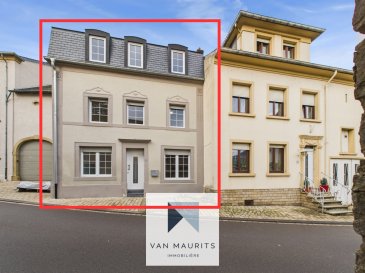 Maison familiale entièrement rénovée à Wormeldange, « capitale du Riesling » (Moselle)

Située dans la charmante commune de Wormeldange, «capitale du Riesling» (Moselle), cette maison familiale entièrement rénovée d'environ 200m² avec 4grandes chambres sur 2étages, vous séduira par son aspect neuf et son environnement calme. 

Aménagement intérieur:
La maison a été récemment rénovée intégralement.
Le rez-de-chaussée comprend un hall d'entrée (9m²) menant vers un séjour (20 m²) avec cuisine ouverte, neuve et équipée Siemens (8m²). Le niveau est complété par un bureau (6m²), une petite buanderie (2m²) et un w.c. isolé (3m²) ainsi qu'une petite remise.
Au 1erétage, une galerie (5m²) conduit vers deux chambres (12m² + 15m²), un dressing (5m²) et une grande salle de bain avec douche, baignoire, w.c. et meuble avec lavabo (11m²).
Un 2eétage sous les combles aménagés offre une très grande galerie (22m²) qui dessert deux nouvelles chambres (11m² +15m²) avec une vue exceptionnelle sur la Moselle.
Au sous-sol de la maison, la cave de 40m² accueille l'espace chaufferie avec sa chaudière Buderus neuve au mazout.

Extérieur:
Construite au début des années1900, la maison est mitoyenne sur deux côtés. Elle occupe une surface habitable de ±160m² ainsi qu'un stationnement privatif devant la maison de 15m² environ. Toiture en ardoise.
Cette maison est immédiatement habitable, sans travaux, avec un aménagement intérieur intelligent et un effort de rénovation récent. Les finitions et matériaux ont été choisis avec goût, pour un rendu d'ensemble moderne et haut de gamme (faïences, carrelage, béton lissé, parquet, équipement électroménager Siemens, double vitrage).

Situation:
Wormeldange est une commune luxembourgeoise du Canton de Grevenmacher, de près de 3000habitants. Elle est frontalière de l'Allemagne par un pont et reliée au réseau autoroutier par l'A1. Ce chef-lieu réputé pour ses vignobles de Riesling jouit de son attractivité économique.
Centres scolaires, équipements sportifs, commerces, administrations, transports en commun et attractions apportent au canton un dynamisme très appréciable toute l'année.
La situation géographique de la maison la positionne à 200m de l'arrêt de bus, à proximité de divers commerces de proximité, de centres médicaux, plusieurs crèches et d'une école de quartier (Dreiborn) où vous pourrez scolariser vos enfants.

Détails complémentaires :
- Fenêtres double vitrage 
- Finitions et choix de matériaux haut de gamme

Contact:
Juha Ahonen
+352 661 249 476
juha@vanmaurits.lu