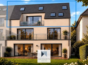 Situated in Helmdange, in the sought-after municipality of Lorentzweiler, this superb duplex apartment in off-plan sale of ± 112 m² of living space will be located on the second floor with attic in a contemporary residence scheduled for completion in 2027. Benefiting from modern amenities and careful design, this new property offers an ideal living environment in a calm and green setting.

On the second floor, the apartment opens onto an entrance hall of ± 8 m² with a hallway of ± 10 m² leading to the living room of ± 16 m², open to the kitchen and the dining area of ± 16 m², the sleeping area with two bedrooms of ± 10 and 13 m², a shower room of ± 6 m² as well as a practical storage room of ± 3 m². The living space provides access to a terrace of ± 8 m².

On the upper floor, the attic houses a mezzanine of ± 30 m², offering numerous layout possibilities according to the needs of future owners: office space, bedroom, library, or additional lounge.

On the ground floor, the residence provides a private cellar of ± 5 m², a closed garage of ± 18 m² with motorized door, an outdoor parking space, a shared laundry room, as well as a bicycle storage area.

The technical specifications meet current standards of comfort and energy efficiency:

- Air/water heat pump, photovoltaic panels
- Underfloor heating;
- Individual controlled mechanical ventilation with double flow for each apartment;
- Triple glazing, electric shutters;
- Videophone;

Price: € 769,000 (VAT at 3% included)

Ideally located, this property benefits from a pleasant environment in immediate proximity to shops, schools, nurseries, the Lorentzweiler train station, motorways, restaurants, an equestrian center, sports facilities, and bike paths.

With its modern amenities, this new apartment represents a rare opportunity for those looking for a contemporary home combining comfort, functionality, and quality of life just minutes from Luxembourg City.

Responsible agent: Jimmy de Brabant
Tel: +352 661 167 494
Email: jimmy@vanmaurits.lu