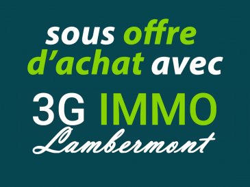EXCLUSIVITE SOUS OFFRE EN 2 JOURS AVEC 3G Immo Lambermont !

3G Immo Lambermont vous propose en EXCLUSIVITE une MAISON jumelée (3 façades) de type RDC + 1 ETAGE avec 4 CHAMBRES, TERRAIN, TERRASSE et GARAGE située au calme à Lexy !

Cette maison d'une surface habitable d'environ 95m² (+ cave et garage) se compose comme suit : au rez-de-chaussée : une large entrée qui permettra d'accueillir éventuellement dressing ou rangement distribue une première chambre (11,7m²), une cave et un vaste garage de 40m² avec Wc. Au premier niveau, nous retrouvons un séjour de 20m², une cuisine et 3 chambres ainsi qu'une salle d'eau avec Wc ; à noter que la cuisine peut facilement être ouverte sur le séjour !

La maison est construite sur une parcelle de 380m² avec cour sur le devant et le côté, terrasse arrière avec pelouse.

Cette maison saine, de construction traditionnelle avec dalle à tous les niveaux, nécessitera une remise au gout du jour et des travaux de remise en conformité électrique, actuellement le chauffage est assuré par une chaudière gaz, les huisseries sont en bois DV. 

Toutes les commodités accessibles à pied (commerces, médecins et écoles de la maternelle au collège !) ; située à proximité des frontières !

Pour toutes demandes de renseignements et/ou visites :
Grégory Lambermont
06 42 85 79 02
Chers confères, je pratique l'interagence