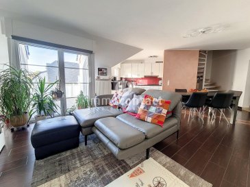 L'agence immobilière Immo-Contact vous propose ce magnifique appartement de +/− 111m² situé à Keispelt, commune de Kehlen.

Ce bien offre de belles surfaces avec 2 chambres, un bureau, une terrasse, un emplacement intérieur et un emplacement extérieur.

Idéalement situé, au centre ville et à 8 minutes de Mamer.

Arrêts de bus à proximité de la résidence avec des trajets réguliers vers la Ville.

Proche du centre Culturel, de l'école fondamentale, des crèches et de nombreux commerces.
Idéal pour accueillir une famille ou un jeune couple.

Cet appartement spacieux et lumineux, se compose comme suit :

Rez-de-chaussée :
- Hall d'entrée
- Salon avec espace salle à manger et accès sur la terrasse exposée Sud/Est
- Cuisine équipée ouverte avec accès sur la terrasse
- 2 chambres à coucher
- Salle de bain avec baignoire, douche, emplacement machine à laver, WC et fenêtre

A l'étage :
- Chambre
- Bureau
- Salle de jeux

Une cave, un emplacement intérieur et un emplacement extérieur viennent compléter ce bien.

Aucuns travaux à prévoir.

Visites possibles en semaine et le samedi.

Pour toutes informations, contactez-moi au 621 391 355

Estimation de votre bien (sous 48h), contactez-nous au +352 26 311 992 ou sur info@immocontact.lu.<br /><br /> ---------- <br />The real estate agency Immo-Contact offers you this beautiful apartment of +/− 111m² located in Keispelt, commune of Kehlen.

This property offers beautiful surfaces with 2 bedrooms, an office, a terrace, an interior and an exterior location.

Ideally located, in the city center and 8 minutes from Mamer.

Bus stops near the residence with regular routes to the City.

Close to the cultural center, the basic school, the nurseries and many shops.
Ideal for a family or a young couple.

This spacious and bright apartment, is composed as follows:

First floor:
- Entrance hall
- Living room with dining area and access to the terrace facing South/East
- Open equipped kitchen with access to the terrace
- 2 bedrooms
- Bathroom with bathtub, shower, washing machine, toilet and window

On the first floor :
- Bedroom
- Office
- Games room

A cellar, an interior and an exterior location complete this property.

No work to be done.

Visits possible during the week and on Saturdays.

For all information, contact me at 621 391 355

Estimate of your property (within 48h), contact us at +352 26 311 992 or on info@immocontact.lu.
