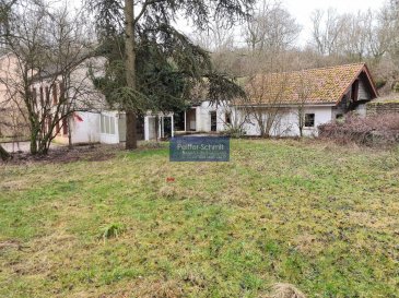 L\'intérêt principale de cette propriété est évidemment le terrain, faisant 1ha35ares, situé en pleine nature, traversé par un cours d\'eau, alimentant une pièce d\'eau d\'environ 700m2! Exceptionnel potentiel de se créer un havre de paix idyllique, à l\'abri de tout regard indiscret.<br>La maison, datant de 1853, nécessitant d\'importantes rénovation, abrite une surface habitable de +-180m2.<br>Composé de 10 pièces de différente tailles elle ouvre de nombreuses possibilités de réaménagement à son nouveau propriétaire.<br>Grand garage pour minimum 2 voitures, avec atelier et grenier. Parking extérieur pour 6 voitures.<br>Un ancien poulailler attend sa remise en état.<br>Photos supplémentaires sur demande.<br>Tout commerce à 5 min en voiture, autoroute A1 à 3 km.