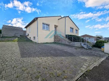 Belardimmo vous propose une magnifique maison d’environ 270 m² habitables, avec une surface totale de 360 m², sur un terrain de 10 ares 50 ca. La maison est située à Metzeresche, à proximité de nombreuses commodités.
La maison se compose comme suit :

RDC/Sous-sol :

- Accès indépendant à un local d’environ 90 m² (idéal professions libérales, voir plans en photo)
- Garage pour 2 à 3 voitures
- Cave / salle de sport
- Local technique avec ballon thermodynamique

À l’étage :

- Hall d’entrée avec porte dotée d’une ouverture digitale
- 4 chambres dont deux avec placard
- 2 salles de bains dont une avec WC
- WC séparé
- Local technique / placard
- Grand salon-séjour avec accès au jardin/terrasse
- Cuisine équipée
- Deux accès au sous-sol, dont un pour le local.

Équipements :

- Grande terrasse
- Jardin
- Abri de jardin
- SPA
- Garage 2 à 3 voitures
- Parking pour 8 voitures
- Double vitrage
- Chauffage par convecteurs électriques

Pour plus d’informations, contactez M. David Kempf au 00 352 621 631 841 ou par mail : david.kempf16@gmail.com