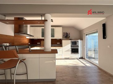 Découvrez cet appartement-duplex spacieux de 107,98 m² situé à Oberkorn, commune de Differdange

Il se compose comme suit :
- Hall d'entrée (16.07 m²)
- Cuisine équipée (9.99 m²) ouverte sur le séjour (25.31 m²) avec sortie sur un balcon (2 m²),
- 1ière chambre (14.84 m²)
- Salle de bains avec baignoire (6.27 m²)
- WC séparé (1.45 m²)

A l'étage :
- Palier/séjour (19.07 m²)
- 2ième chambre (14.98 m²)
- Grande terrasse (24.44 m²)

Vous avez également :
- 1 emplacement intérieur
- 1 grande cave
- Buanderie commune

AFIL s'engage dans toutes vos démarches immobilières (estimation, vente, location de biens, recherche de financements).
Vous satisfaire est notre priorité !

Les prix s'entendent frais d'agence de 3 % + TVA 17 % inclus.

Entdecken Sie diese geräumige Maisonette-Wohnung mit 107,98 m² in Oberkorn, Gemeinde Differdange.

Sie setzt sich wie folgt zusammen:
- Eingangshalle (16.07 m²)
- Voll ausgestattete Küche (9.99 m²), die zum Wohnzimmer (25.31 m²) hin offen ist, mit Ausgang auf einen Balkon (2 m²),
- 1. Schlafzimmer (14.84 m²)
- Badezimmer mit Badewanne (6.27 m²)
- Separates WC (1.45 m²)

Obergeschoss:
- Podest/Wohnzimmer (19.07 m²).
- Zweites Schlafzimmer (14.98 m²)
- Große Terrasse (24.44 m²)

Sie haben außerdem :
- 1 interner Stellplatz
- 1 großer Keller
- Gemeinsame Waschküche

AFIL engagiert sich bei allen Ihren Immobiliengeschäften (Schätzung, Verkauf, Vermietung von Immobilien, Suche nach Finanzierungen).
Sie zufriedenzustellen ist unsere Priorität!

Die Preise verstehen sich inklusive 3 % Agenturgebühr + 17 % Mehrwertsteuer.

Discover this spacious 107.98 m² duplex apartment in Oberkorn, commune of Differdange

It is composed as follows:
- Entrance hall (16.07 m²)
- Fitted kitchen (9.99 m²) opening onto living room (25.31 m²) with exit onto balcony (2 m²),
- 1st bedroom (14.84 m²)
- Bathroom with bath (6.27 m²)
- Separate WC (1.45 m²)

First floor:
- Landing/living room (19.07 m²)
- 2nd bedroom (14.98 m²)
- Large terrace (24.44 m²)

You also have :
- 1 indoor parking space
- 1 large cellar
- Shared laundry room

AFIL is committed to all your real estate needs (appraisal, sale, rental, financing).
Your satisfaction is our priority!

Prices include 3% agency fees + 17% VAT.