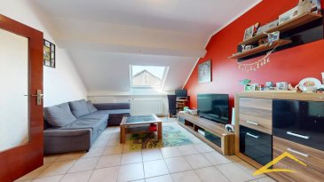 L'agence IMMOLORENA de Pétange partenaire de la CHAMBRE IMMOBILIERE DE LUXEMBOURG a choisi pour vous dans une petite Résidence, un  APPARTEMENT de 83,75 m2 avec DEUX Chambres au 2ieme étage sans ascenseur, situé à Pétange, à proximité des transports en commun, écoles et de toutes commodités, il se compose comme suit:

Pièces à vivre :
Hall d'entrée de 6,47 m2
Une cuisine séparée toute d’équipée de 16,08 m2
Un WC séparé de 2,38 m2
La pièce à vivre légèrement mansardée de 18,91 m2 au sol (16,02 m2 habitables)

Pièces de nuit :
Le hall de nuit de 4,84 m2 amenant à :
1ère chambre légèrement mansardée de 13,21 m2 au sol (10,33 m2 habitables)
2ème chambre de 15,32 m2
Une salle de bain de 3,56 m2 avec baignoire 

Cave, garage et jardin
Une cave de 5,65 m2 avec coin buanderie
Le garage box de 14,35 m2
Le jardin de 29,60 m2

CARACTERISTIQUES DE L'APPARTEMENT:
Appartement dispose de 2 chambres.
L’appartement dispose d’une cave ainsi qu’un garage box et d’un jardin privatif.
Appartement idéal pour une première acquisition.
L’appartement dispose d’une chaudière individuelle au gaz 
Pas de travaux à prévoir.

Pas de frais d'agence pour le futur acquéreur

A VOIR ABSOLUMENT!!!!

Pour tout contact:
Joanna RICKAL: 621 36 56 40
Vitor Pires: 691 761 110

L'agence ImmoLorena est à votre disposition pour toutes vos recherches ainsi que pour vos transactions LOCATIONS ET VENTES au Luxembourg, en France et en Belgique.