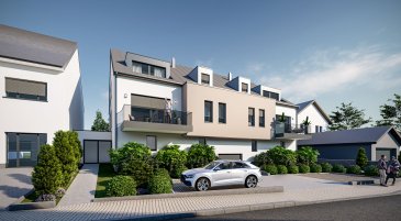Situé à Schuttrange, cet appartement neuf en cours de construction, au 2ème étage d'une petite résidence, offre un cadre de vie confortable et contemporain au sein d'un environnement villageois recherché.

D'une surface habitable d'environ 79 m², le bien se présente comme suit :

Au deuxième étage, une entrée de ± 7 m² dessert un bel espace de vie lumineux avec un séjour de ± 32 m² et une cuisine ouverte. L'espace nuit se compose de deux chambres, une de ± 15 m² avec sa salle de douche privative de ± 3 m² et l'autre chambre de ± 12 m² ainsi qu'une salle de bain de ± 5 m², un débarras de ± 2 m² et un WC séparé de ± 2 m². Une terrasse de ± 6 m² permet de profiter d'un agréable espace extérieur et prolonge le séjour.

Au sous-sol, vous bénéficierez d'une cave privative de ± 4 m², d'un emplacement de parking intérieur de ± 17 m², d'un emplacement extérieur de ± 13 m², ainsi que d'une buanderie commune et de plusieurs locaux techniques.

Détails complémentaires :
- Sols en carrelage, parquet et dalle en béton armée
- Revêtements muraux en peinture
- Châssis PVC avec triple vitrage
- Velux
- Volets électriques
- Ascenseur
- Pompe à chaleur
- Ventilation
- Ventilation double flux
- Cheminée
- Porte de garage électrique
- Thermostat
- Domotique possible (en option)
- Passeport énergétique A-B

L'appartement bénéficie d'une situation idéale à proximité des transports en commun, de l'aéroport, des axes autoroutiers et de la gare, ainsi que de nombreuses infrastructures sportives, de loisirs, de pistes cyclables, de parcs de jeux, d'une pharmacie et de restaurants.

Pour plus de renseignements, veuillez contacter s.v.p. Maurits van Rijckevorsel au +352 621 198 891 ou maurits@vanmaurits.lu