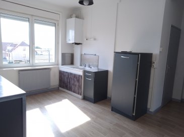 Appartement de Type F2 d'environ 61 m² situé au 1er Etage et comprenant : Entrée, Salle de bains avec baignoire, Cuisine, Salon, 2 Chambres, WC Chauffage individuel au GAZ Frais d'agence 450 €