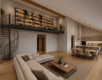 Penthouse personnalisable à Dudelange / Burange

Au cœur du quartier prisé de Burange à Dudelange, découvrez ce prestigieux appartement de 107 m² de surface habitable occupant l'intégralité du 2ème et dernier étage d'une résidence exclusive comprenant seulement 2 unités.

Directement accessible par ascenseur, cette propriété rare se distingue par ses volumes généreux, sa luminosité et son intimité.

La propriété comprend :

- 2 chambres
- 1 salle de bains et 1 toilette séparée
- Buanderie
- Rangement dans les combles
- Espace de vie ouvert et cuisine avec une hauteur sous plafond allant jusqu'à 4,50 m, 60m² de surface habitable
- Terrasse de 11 m² avec vue dégagée
- Garage privé de 22 m²
- 1 place de parking extérieure privée
- Cave privée
- Dernier étage entièrement privatif
- Accès direct par ascenseur

Livré en coque fermée, l'appartement offre la possibilité de concevoir un intérieur entièrement personnalisable grâce à un cahier des charges détaillé.

Atouts

- Résidence exclusive de seulement 2 unités
- Surface de vie de 60m² avec une hauteur sous plafond de 4,50 m
- Terrasse avec vue dégagée
- Dernier étage privatif
- Ascenseur avec accès direct
- Garage de 22 m² et parking extérieur privé
- Appartement entièrement personnalisable