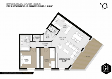 LE PRIX AFFICHE = 17%  TTC= 1.241.-113.-€
INCLUS EMPLACEMENT PARKING + CUISINE EQUIPEE

*** APPARTEMENT LIVRABLE DE SUITE ***

Le PROJET RENAISSANCE 
vous propose des appartements de haut standing dans une situation exceptionnelle à deux pas du centre Ville de Luxembourg, proche de toutes les
commodités ainsi que des accès autoroutes, desservi par tous les réseaux de transport en commun, notamment du futur tracé ouest du tram.

Un des points fort du PROJET RENAISSANCE est certainement sa conception de type SMARTBUILDING. 
qui vous offre entre autres un système de domotique intelligent ainsi qu-un  système de « Packstation » connecté notifiant de l'arrivée de vos colis et vous permettant d'en déposer pour envoi.
Dans le cadre du PAP, en coordination avec le service des parcs de la Ville, un concept paysager pour le site a été élaboré.,qui intègrede de façon harmonieuse l'ensemble résidentiel dans son environnement naturel.