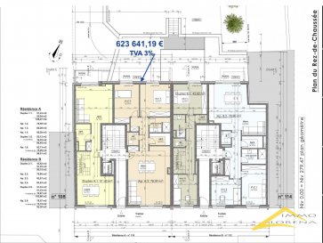 Votre agence IMMO LORENA de Pétange vous propose dans une résidence contemporaine en future construction de 12 unités sur 3 niveaux située à Pétange, 110, route de Luxembourg, un appartement au RDC de 78,59 m2 décomposé de la façon suivante:

- Hall d'entrée
-Double living de 33,02. m2
- WC séparé de 2,06 m2
- Débarras de 3,44 m2
- Salle de douche de 4,16 m2
- Deux chambres de 12,41 m2 et 13,57 m2 donnant accès à une magnifique terrasse de 27,15 m2
- Une cave privative, un emplacement pour lave-linge et sèche-linge au sous sol.
Possibilité d'acquérir un emplacement intérieur (31.400,60 €)TTC 3%

Cette résidence de performance énergétique AA construite selon les règles de l'art associe une qualité de haut standing à une construction traditionnelle luxembourgeoise, châssis en PVC triple vitrage, ventilation double flux, radiateurs, video - parlophone, etc... Avec des pièces de vie aux beaux volumes et lumineuses grâce à de belles baies

Ces biens constituent entres autre de par leur situation, un excellent investissement.
Le prix comprend les garanties biennales et décennales et une TVA à 3%.
Livraison prévue décembre 2023.

1% du prix de vente à la charge de la partie venderesse + 17% TVA
Pas de frais pour le futur acquéreur


À VOIR ABSOLUMENT!

Pour tout contact:
Joanna RICKAL: 621 36 56 40 
Vitor Pires: 691 761 110 


L'agence Immo Lorena est à votre disposition pour toutes vos recherches ainsi que pour vos transactions LOCATIONS ET VENTES au Luxembourg, en France et en Belgique. Nous sommes également ouverts les samedis de 10h à 19h sans interruption.