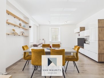 ***Ideal for investment, independent profession, office, a first buy or a young couple***
Located in Roodt-sur-Syre, on the ground floor of a residence with 3 units, this beautiful apartment (without balcony) has been recently renovated. It has a living area of ± 62 m², for a total area of ± 64 m², and consists of the following:
The ground floor includes an entrance hall ± 5 m², a living room open to the dining room ± 27 m², an equipped and fitted kitchen ±10 m² (oven, ceramic hob, extractor hood, dishwasher, work surface, numerous white storage units, ...), a bedroom ± 9 m² with an ensuite dressing room ± 6 m², a shower room ± 4 m² (shower, basin, wc, mirror, ventilation).
The offer is completed with a private cellar/laundry room ± 2 m² as well as an outdoor parking space (in front of the residence).
Additional details:
? Availability to be agreed upon;
? Furniture included in the price;
? Tiled floor and floating parquet;
? Immediate availability;
? CPE: F-F;
? Charges: ± 170€/month (residence fees, gas);
? Bright apartment in very good condition;
? Double glazing, PVC frames, manual shutters;
? Gas boiler (new 2018), heating by radiators;
? Fiber optic, secured door;
? School, nursery, public transport (bus and train) nearby;
? Location: 10 minutes from Kirchberg and 15 minutes from Luxembourg City;
? Bicycle paths, hiking trails, forests (vita course, outdoor fitness area).
Responsible agent: Nora at 691 136 875 or nora@vanmaurits.lu