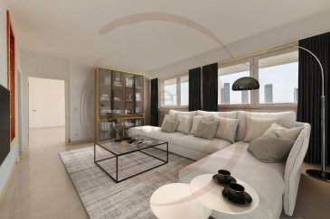 SOUS COMPROMIS !!!

Nous avons le plaisir de vous proposer à la vente un appartement traversant en plein cœur de Luxembourg-Kirchberg.

Très lumineux avec ses ouvertures vitrées, doté de vues imprenables sur la Ville Haute de Luxembourg et sur la Vallée de Dommeldange, l’appartement offre de grands espaces de vie distribués sur 147m2 habitables.

Déjà en excellentes conditions d’habitation, l’appartement s’adapte aussi au design contemporain, comme le montrent les photos du dossier (photos non contractuelles) qui vous permettront de l’apprécier davantage dans sa dimension de “maison de rêve”.

Il se compose de :
-	Un grand hall d'entrée central desservant les espaces de vie ;
-	Une cuisine ouverte sur la salle à manger avec sortie sur un des balcons exposés sud-ouest ;
-	Un salon spacieux ;
-	Deux grandes chambres à coucher, dont une avec possibilité de suite parentale (dressing et salle de bain), et l’autre avec salle de douche intégrée (les deux avec WC) ;
-	Un bureau (ou une pièce aménageable à votre gré) ;
-	Une toilette d’agrément, une buanderie, un vestiaire.

Annexes : une grande cave et un emplacement de parking intérieur à 50.000 Euros (possibilité d'acheter jusqu’à deux emplacements supplémentaires au besoin).

Prestations accessoires : porte d’entrée sécurisée/blindée, vidéophonie, double vitrage, volets électriques, sols refaits à neuf dans les chambres et le bureau.

Pour plus de renseignements, veuillez contacter l'agence.<br />Wir freuen uns, Ihnen eine Wohnung im Herzen von Luxemburg-Kirchberg zum Verkauf anzubieten.

Sehr hell mit glasierten Öffnungen, mit atemberaubenden Ausblicken auf die Haute Ville de Luxembourg und das Tal Dommeldange, bietet die Wohnung große, verteilte Wohnräume auf 147m2 wohnlich.

Die Wohnung ist bereits in ausgezeichneten Wohnverhältnissen und passt sich auch dem zeitgenössischen Design an, wie die Fotos in der Akte zeigen (nicht vertragliche Fotos), die es Ihnen ermöglichen, es in ihrer Dimension als 