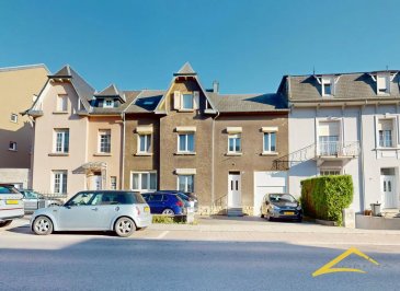L'agence IMMOLORENA de Pétange a choisi pour vous cette belle maison d'environ 178 m2 habitables à Rodange , construite entre 1925/1930 sur un terrain de 9,13 ares.
complètement rénovée, à proximité de toutes commodités, commerces et transports en commun. La maison se compose comme suit:

AU REZ-DE-CHAUSSÉE (PIECES A VIVRE)

Un hall d’entrée de 8,81 m2
Un salon de 24,94 m2
Une salle à manger de 13,42 m2 (possibilité d’ouvrir vers la cuisine)
Une cuisine de 11,72 m2 
Un WC séparé de 1,22 m2
Une annexe de 15,50 m2 donnant accès à la terrasse de +- 28 m2
Un garage de 14,45 m2 pour une voiture

AU PREMIER ETAGE 

Un hall de nuit de 6,95 m2 avec une armoire encastrée amenant à :
Une 1ère grande chambre de 24,58 m2 (dalles en bois)
Une 2ème chambre de 12,42 m2 /dalles en bois). Les deux chambres sont reliées à la salle de bain.
Une salle de bain de 11,64 m2
Une troisième chambre de 13,54 m2 (dalles en béton)

AU DEUXIEME ETAGE 

Un hall de nuit de 4,29 m2 amenant à :
Une chambre de 15,33 m2 reliée au WC séparé
Un WC séparé légèrement mansardé de 8,62 m2 au sol (6,54 m2 habitables) relié avec la deuxième chambre.
Une deuxième chambre légèrement mansardée de 24,57 m2 au sol (17,47 m2 habitables) munie d’une trappe qui permet d’accéder à la toiture.
Un grenier non-aménagé faisant 17,62 m2 

LA CAVE :

Un couloir de 11,40 m2
Un local technique de 12,99 m2 équipé d’une chaudière au gaz Vaillant année 2008
Une cave de 10,83 m2
Un atelier de 10,55 m2
Une buanderie de 11,16 m2 donnant accès à la terrasse et au jardin.

CARACTERISTIQUES DE LA MAISON:

Grande maison avec beaucoup de potentiel.
La maison dispose de 5 chambres.
Trois emplacements de stationnement devant la maison plus un garage.
Grand jardin.
Toiture en bon état.

Pour tout contact:
Joanna Rickal: +352 621 365 640
Vitor Pires: + 352 691 761 110

L'agence Immo Lorena est à votre disposition pour toutes vos recherches ainsi que pour vos transactions LOCATIONS ET VENTES au Luxembourg, en France et en Belgique.