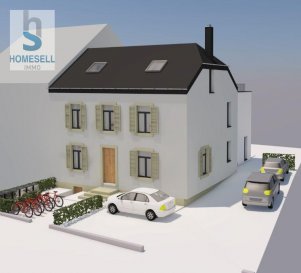 Homesell Immo vous propose un projet autorisé dans la commune de Mertzig d\'une maison à transformer en 2 maisons jumelées. <br><br>Chaque lot disposera de:<br>-  de 140m² à 152m² de surface habitable <br>- 3 à 4 chambres<br>- 2 salle de bains<br>- une cuisine<br>- un séjour<br>- cave<br>- des terrasses entre 21,00m² et 24,00m² <br>- jardins privatifs<br>- 2 emplacements extérieurs par lot<br><br>Dans le prix, il est compris la maison dans l\'état actuel avec les autorisations de la commune pour la transformation. Le coût des travaux de transformation seront à charge des futurs acquéreurs.<br><br>Si vous désirez de plus amples renseignements contactez-nous.<br>Tél.: 28 11 22 -1 info@homesell.lu <br><br>HOMESELL Immo votre guide de l\'immobilier.<br><br>