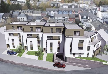 Appartement C1

Appartement d'une surface de +ou- 96.83 m2 situé au rez-de-Chaussée avec une terrasse de +ou- 6.56m2 et un jardin privatif de +ou- 100m2. L'appartement dispose de deux chambres à coucher de 15.28m2 et 10.93m2, une salle de bains, un dressing, un Wc séparé et une cave privative.
Vous pourrez acquérir un emplacement intérieur au prix de 30.000,00€ ou un emplacement extérieur au prix de 15.000,00€.

Le projet comprend 6 nouvelles résidences à toitures plates de style contemporain dans une rue calme et sans issue dans la ville de Tétange.

Les 6 résidences regroupent 16 logements en tout.

4 Résidences ont chacune 2 appartements et 1 penthouse sur deux niveaux par bâtiment, le sous-sol est commun aux 4 bâtiments. Les 4 résidences comprennent 24 emplacements intérieurs et 2 emplacements extérieurs.

Les 2 autres bâtiments ont 2 duplex chacun avec un sous-sol séparé pour les deux bâtiments qui disposent de 4 caves et de 4 emplacements intérieurs doubles.
Les 4 duplex auront des entrées complètement séparés comme dans une maison.

Chaque appartement dispose d'une cave privé.
Les appartements sont spacieux et lumineux disposant de 2 à 4 chambres à coucher avec une voir 2 terrasses par appartements.

Les appartements situés au rez - de - chaussée dispose d'un jardin privé.

Chaque détail a été ici pensé afin de proposer aux futurs occupants un confort de vie optimal.
Des équipements et matériaux haut de gamme sélectionnés avec le plus grand soin, des espaces extérieurs comme des terrasses et jardins privés pour les appartements au rez-de-chaussée et des terrasses avec une vue dégagée pour les biens aux étages supérieurs .
