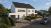 Nous vous propose une maison unifamiliale de standing, construite selon les règles de l'art, dans un environnement résidentiel soigné. D'architecture contemporaine à toit en pente, la maison développe une surface habitable nette de 131,66 m², répartie sur deux niveaux, avec garage intégré et terrasse. Rez-de-chaussée ? 64,58 m² :

Séjour / Salle à manger lumineux de 43,66 m² ? espace de vie ouvert en connexion directe avec la terrasse ouest. Cuisine ouverte (emplacement prévu). Entrée 3,50 m², dégagement 5,15 m², placard 1,26 m². Buanderie de 9,41 m². WC indépendant 1,60 m². Garage de 21,76 m² avec porte sectionnelle automatique Hörmann. Terrasse béton exposée ouest de ~20 m² avec finition grès cérame 60×60 sur plots.

Étage ? 67,08 m² :

4 chambres : 13,42 m² / 13,19 m² / 11,88 m² / 12,67 m². Salle de bain complète de 7,57 m² (baignoire 180×80 cm Villeroy & Boch + douche Hansgrohe Activera S). Salle d'eau de 2,30 m². Dégagement de 6,05 m².

Prestations & équipements inclus

Structure & enveloppe

- Maçonnerie blocs béton lourd, fondations béton armé hors gel.
- Isolation thermique extérieure (ITE) 160 mm polystyrène graphité ? U-wert = 0,13 W/m².K.
- Triple vitrage à faible émissivité 48 mm ? U-wert < 1,00 W/m².K.
- Menuiseries PVC 7 chambres Rehau / Schüco, finition anthracite extérieur / blanc intérieur.
- Volets roulants électriques aluminium anthracite sur fenêtres annotées VR.
- Toiture tuiles béton gris mat, charpente industrielle traitée.
- Toiture terrasse garage : complexe isolant bi-couche étanche.

Confort thermique & énergétique

- Pompe à chaleur Viessmann Vitocal 150-A avec ballon ECS 190 L intégré.
- Chauffage par le sol sur toute la surface habitable, régulation thermostatique pièce par pièce.
- Ventilation mécanique contrôlée double flux avec échangeur thermique.
- Passeport énergétique classe AAA ? conformité RGD performance énergétique.

Finitions intérieures

- Carrelage 60×60 dans toutes les pièces de vie (hors chambres), plinthes assorties.
- Parquet stratifié 8 mm + sous-couche dans toutes les chambres.
- Faïence murale toute hauteur en salle de bain et salle d'eau.
- Tablettes intérieures en marbre poli.
- Plafonds plâtre 13 mm, enduit de finition, 2 couches peinture plafonds incluses.
- Peinture murs : 1 couche impression incluse (2e couche finition en option).

Sanitaires (marques)

- Meuble vasque 120 cm Van Marcke + robinetterie Hansgrohe Zesis S.
- Baignoire 180×80 cm Villeroy & Boch O.Novo Design.
- Douche Hansgrohe Activera S, bac 90×90 cm.
- 2 WC suspendus Villeroy & Boch Architectura, commande Tece Teceloop.
- Lave-mains Villeroy & Boch.

Électricité

- Installation conforme normes DIN-VDE 18015-2 et CREOS.
- Tableau central avec micro-disjoncteurs et différentiels 30 mA.
- Prises RJ45 en séjour, salle à manger et toutes les chambres.
- Points lumineux et prises complets dans toutes les pièces.

Les visuels présentés sont des représentations 3D non contractuelles. Les plans validés seront déposés à l'administration communale de Käerjeng pour demande d'autorisation de bâtir. Le prix affiché est TVA mixtes inclus sous réserve de l'acceptation de l'Administration de l'enregistrement, des domaines et de la TVA.

Situation
Idéalement implantée sur le Boulevard J.-F. Kennedy, artère principale de Bascharage, cette maison neuve en VEFA bénéficie d'une localisation de premier ordre au cœur de la commune de Käerjeng, dans le canton de Capellen. Bascharage est situé sur l'axe Luxembourg?Paris, au carrefour entre le bassin minier et les vallées verdoyantes du canton de Capellen, offrant un cadre de vie résidentiel, calme et verdoyant. Accessibilité :

Autoroute A13 et route nationale N5 à quelques minutes ? Luxembourg-Ville, Esch-sur-Alzette et la Grande Région accessibles rapidement. Gare de Bascharage?Sanem à proximité immédiate ? liaisons directes sur le réseau CFL national. Transports en commun TICE et RGTR desservant la commune. Accès direct vers la Belgique via la N31 ? idéal pour les frontaliers.

À proximité : commerces, écoles, services communaux, zone industrielle Robert Steichen