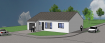 Plain pied Vente 2 chambres à Guénange - 210 000 € Belle maison de plain-pied sur terrain plat dans une rue très calme de GUÉNANGE, partie village,
Au calme mais avec un accès très rapide vers l'autoroute A31, idéal pour les travailleurs frontaliers (axe Metz Luxembourg), 15mn de Thionville, nombreux commerces à proximité.
Surface Habitable: 89,58m2.
Surface du garage: 18,00m2,
Surface du terrain: 312m2,
La maison est composée comme suit:
Un grand espace séjour avec cuisine ouverte, une buanderie, 2 chambres dont une de près de 15m2, une salle de bain et un WC indépendant.
Très belles prestations: Menuiseries extérieures en aluminium haut de gamme de fabrication française K-LINE, porte de garage sectionnelle motorisée, Pompe à chaleur ATLANTIC pour le chauffage et l'eau chaude, plancher chauffant,...
Garantie Dommage Ouvrage
Garantie de Parfait Achèvement
Branchements compris