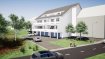 Duplex Vente 3 chambres à Nagem - 559 224 € Nouvelle construction, résidence avec 4 unités située dans la rue Principale à Nagem.
Tous les appartements sont conçus comme unité résidentielle duplex dans un standard de haute gamme.
Le bâtiment est construit comme une maison basse énergie (classe d'efficacité énergétique A, classe de protection thermique A).
Le bâtiment complet, y compris tous les escaliers est créé en construction massif. En outre, toutes les unités résidentielles sont accessibles avec un ascenseur, qui est situé au milieu de l'escalier principal.
La production de chaleur est assurée par une pompe à chaleur à air de standard actuel. Nos bâtiments sont réalisés selon les règles de la technologie actuelle et les règles de l’art.
Le cahier des charges peut-être adapté selon les souhaits des clients, si cela est techniquement possible et cohérent avec le passeport énergétique.
Duplex de 155,34 m² situé au rdch / 1er étage:
Niveau 0:
- hall d'entrée
- wc séparé
- bureau
- séjour / salle à manger avec coin cuisine, sortie sur terrasse
- 1 chambre à coucher avec salle de douche, sortie sur terrasse.
Niveau 1:
- hall
- 2 chambres à coucher
- salle de douche.
2 emplacements intérieurs, cave.
Prix HTVA