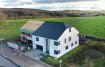 Maison jumelée Vente 4 chambres à Doncols - 950 000 € -- FR --
Belle maison jumelée, libre de 3 côtés, dans un petit lotissement à 2 min de la frontière belge et du centre commercial à Pommerloch.
Année de construction 2019
Surface brute 336 m2
Surface habitable 220 m2
Terrain 4,79 ares
*Rez-de-chaussée:
Hall d'entrée spacieux
Living / Salle à manger lumineux et grande cuisine équipée avec sortie vers terrasse et jardin
Débarras
1 chambre à coucher ou bureau
Salle de douche
Garage 2 voitures
Cave - Chaufferie
*1er étage:
Hall de nuit
2 chambres à coucher avec dressing individuel
Salle de douche
Suite parentale avec dressing et salle de douche privative
Buanderie
Grenier aménageable
Jardin aménagé et clôturé
Aspects techniques :
Triple vitrage
Sols en parquet sauf salles de douches
Volets électriques dans toute la maison
Système d'alarme caméra surveillance
Chauffage au sol
Pompe à chaleur
Ventilation mécanique double flux
Pour de plus amples renseignements ou pour une visite, contactez nous: info@immowolz.lu / 352 95 82 59 -1
-- EN --
Beautiful semi-detached house, free from 3 sides, in a small housing estate 2 minutes from the Belgian border and the shopping center in Pommerloch.
Year of construction 2019
Gross area 336 m2
Living area 220 m2
Land 4.79 ares
*Ground floor:
Spacious entrance hall
Bright living / dining room and large fitted kitchen with exit to terrace and garden
Storeroom
1 bedroom or office
Bathroom
2 car garage
Cellar - Boiler room
*1st floor:
Night hall
2 bedrooms with individual dressing room
Bathroom
Master bedroom suite with dressing room and private shower room
Laundry room
Attic
Landscaped and fenced garden
Technical aspects :
Triple glazing
Parquet floors except shower rooms
Electric shutters throughout the house
Alarm system surveillance camera
Floor heating
Heat pump
Double flow mechanical ventilation
For more information or for a visit, contact us: info@immowolz.lu / 352 95 82 59 -1
-- DE --
Schöne Doppelhaushälfte in neuwertigem Zustand, 3 Seiten frei, in einer kleinen Wohnsiedlung 2 Minuten von der belgischen Grenze und dem Einkaufszentrum in Pommerloch entfernt.
Baujahr 2019
Gesamtfläche 336 m2
Wohnfläche 220 m2
Grundstück 4,79 ares
*Erdgeschoss:
Geräumige Eingangsbereich
Helles Wohn- / Esszimmer und große Einbauküche mit Ausgang zur Terrasse und zum Garten
Abstellraum
1 Schlafzimmer oder Büro
Bad
Garage für 2 Autos
Keller - Heizraum
*1. Etage:
Nachtflur
2 Schlafzimmer mit individuellem Ankleidezimmer
Bad
Hauptschlafzimmer mit Ankleideraum und eigenem Duschbad
Wäschekammer
Dachboden
Landschaftlich angelegter und eingezäunter Garten
Technische Aspekte :
Dreifachverglasung
Parkettböden außer Duschräumen
Elektrische Fensterläden im ganzen Haus
Alarmsystem Überwachungskamera
Fußbodenheizung
Wärmepumpe
Mechanische Belüftung mit doppeltem Durchfluss
Für weitere Informationen oder einen Besuch kontaktieren Sie uns: info@immowolz.lu / 352 95 82 59 -1
Ref agence : 6992
